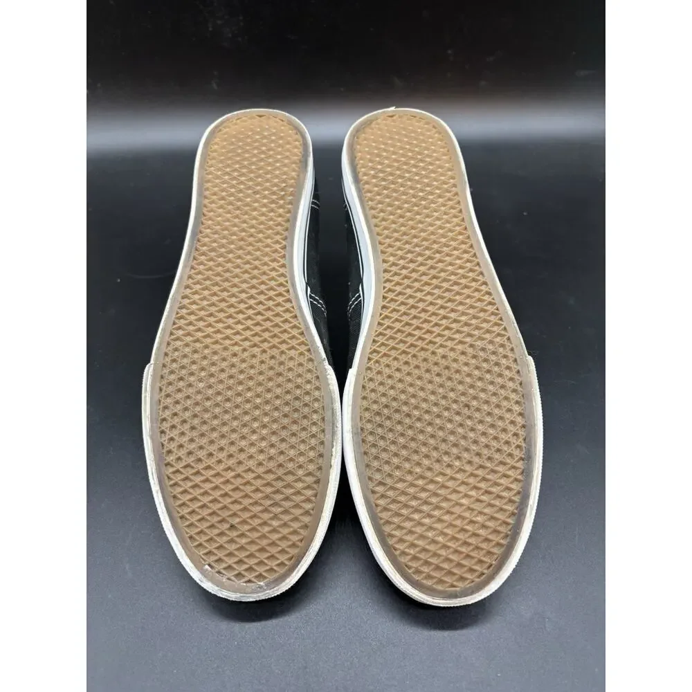 Vans Black Casual Thin Sole Shoes Sneakers Size M 7 W 8.5